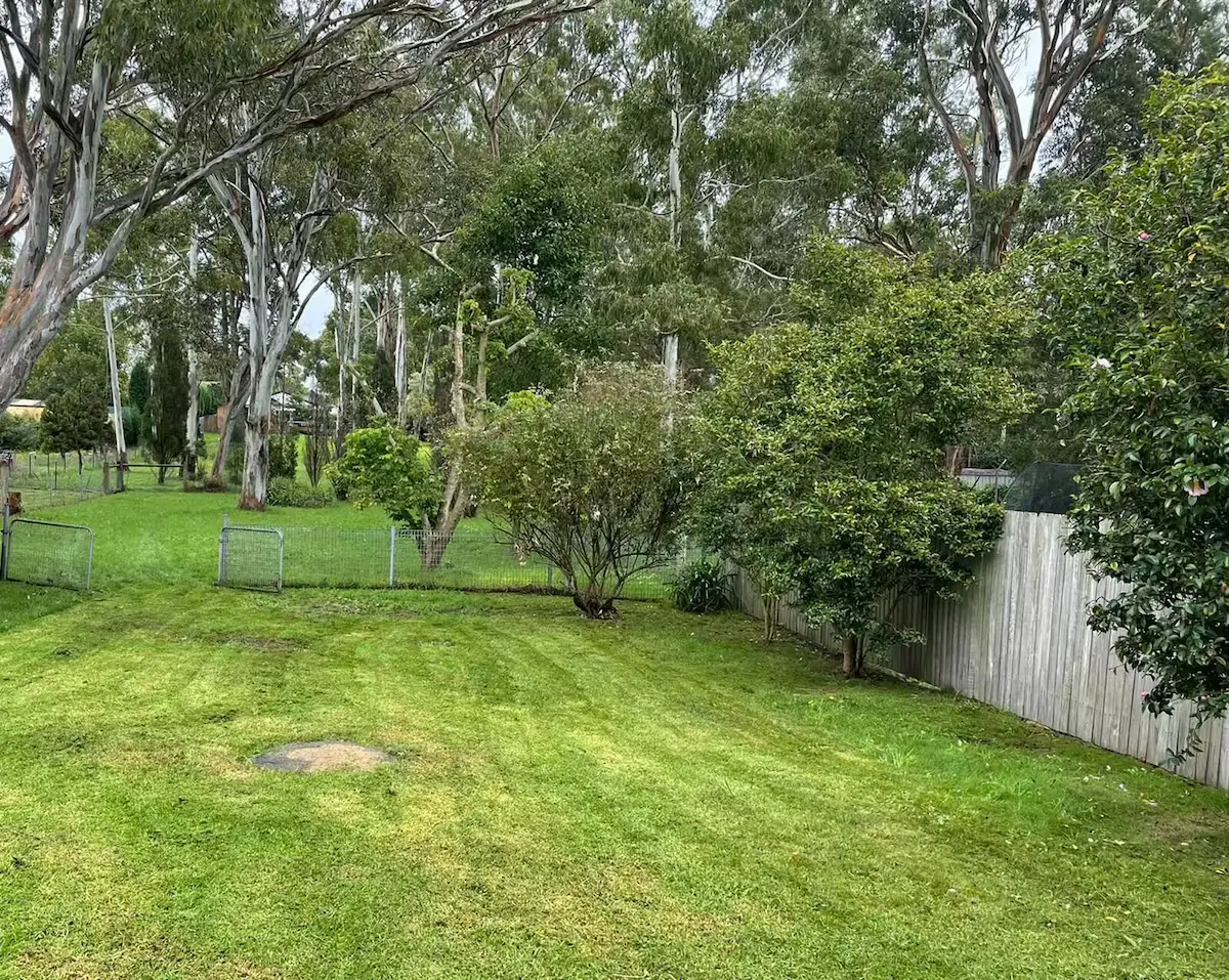 Backyard outdoor space at Kilmeedy Bowral holiday rental